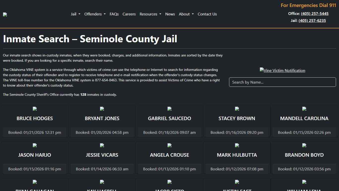 Inmate Search | Seminole County Sheriff's Office